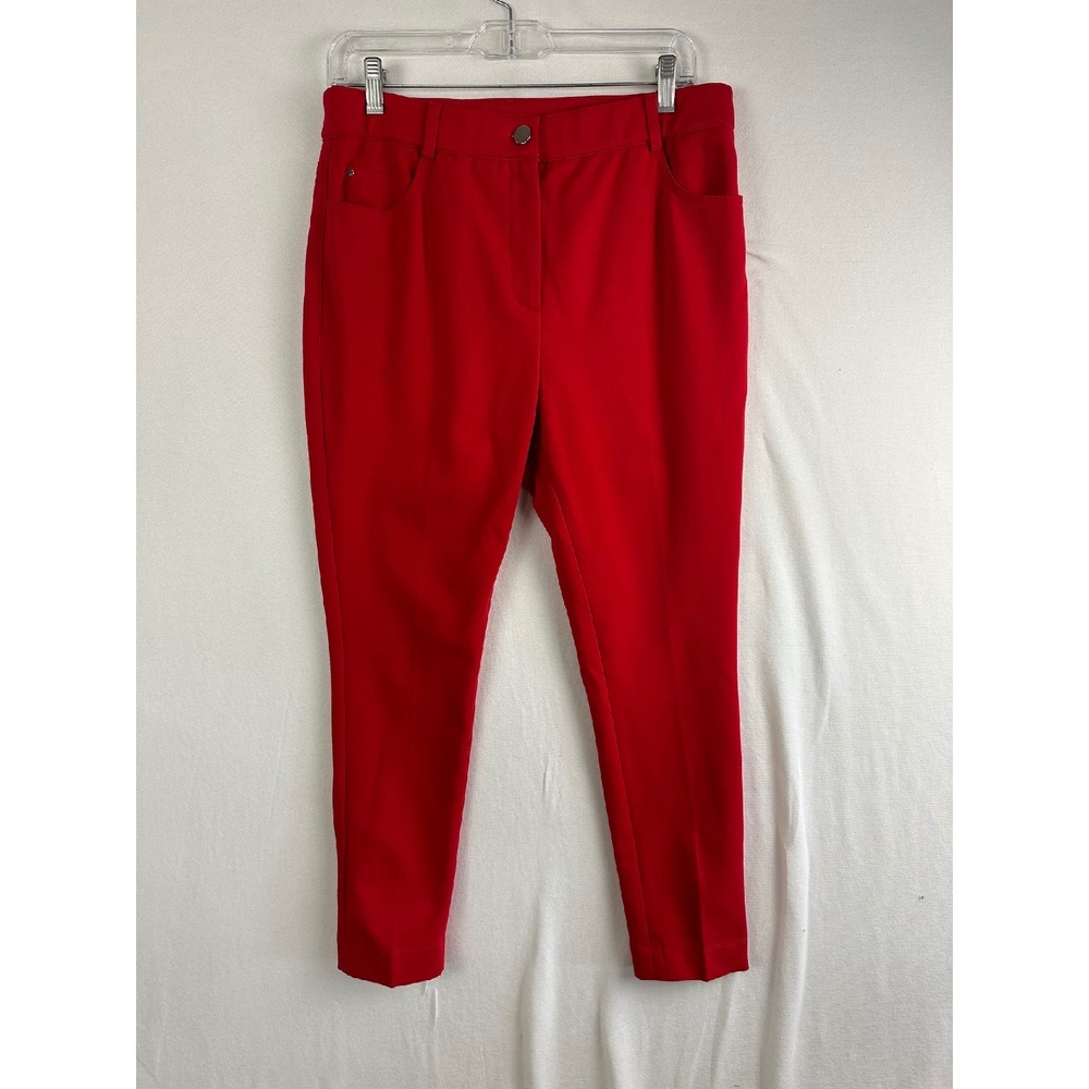 A-K-R-I-S punto Pants Women's 10 Stretch Slim Leg‎ Ankle